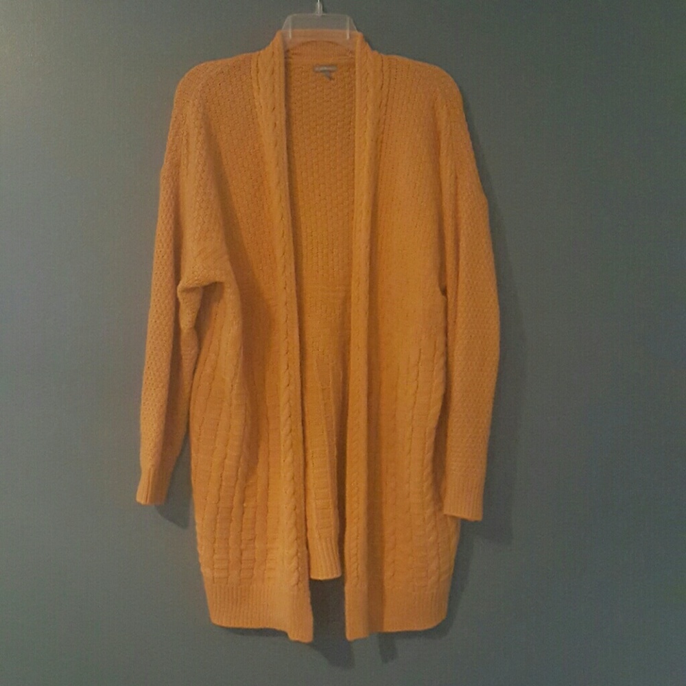 Chunky Mustard Yellow Knit Sweater